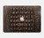 S2850 Brown Skin Alligator Graphic Printed Hülle Schutzhülle Taschen für MacBook Pro 16 M1,M2,M3,M4 (2021,2024) - A3403, A3186, A2991, A2780, A2485