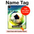 S3844 Glowing Football Soccer Ball Hülle Schutzhülle Taschen für iPad Pro 12.9 (2022, 2021, 2020, 2018), iPad Air 13 (2025, 2024)