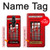 S0058 British Red Telephone Box Hülle Schutzhülle Taschen für Sony Xperia Pro-I
