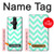 S1723 Mint Chevron Zigzag Hülle Schutzhülle Taschen für Sony Xperia Pro-I