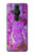 S2907 Purple Turquoise Stone Hülle Schutzhülle Taschen für Sony Xperia Pro-I