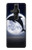S3510 Dolphin Moon Night Hülle Schutzhülle Taschen für Sony Xperia Pro-I