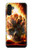 S0863 Hell Fire Skull Hülle Schutzhülle Taschen für Samsung Galaxy A13 4G