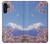 S1060 Mount Fuji Sakura Cherry Blossom Hülle Schutzhülle Taschen für Samsung Galaxy A13 4G
