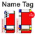 S0157 Composition Red Blue Yellow Hülle Schutzhülle Taschen für Samsung Galaxy A23