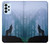 S0935 Wolf Howling in Forest Hülle Schutzhülle Taschen für Samsung Galaxy A23