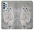 S1566 Snowy Owl White Owl Hülle Schutzhülle Taschen für Samsung Galaxy A23