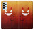 S2454 Red Cute Little Devil Cartoon Hülle Schutzhülle Taschen für Samsung Galaxy A23