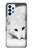 S2569 White Arctic Fox Hülle Schutzhülle Taschen für Samsung Galaxy A23