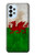 S2976 Wales Football Soccer Flag Hülle Schutzhülle Taschen für Samsung Galaxy A23
