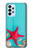 S3428 Aqua Wood Starfish Shell Hülle Schutzhülle Taschen für Samsung Galaxy A23