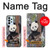 S3793 Cute Baby Panda Snow Painting Hülle Schutzhülle Taschen für Samsung Galaxy A23