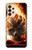 S0863 Hell Fire Skull Hülle Schutzhülle Taschen für Samsung Galaxy A33 5G