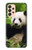 S1073 Panda Enjoy Eating Hülle Schutzhülle Taschen für Samsung Galaxy A33 5G