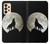 S1981 Wolf Howling at The Moon Hülle Schutzhülle Taschen für Samsung Galaxy A33 5G