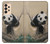 S2210 Panda Fluffy Art Painting Hülle Schutzhülle Taschen für Samsung Galaxy A33 5G