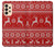 S2835 Christmas Reindeer Knitted Pattern Hülle Schutzhülle Taschen für Samsung Galaxy A33 5G