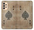 S2928 Vintage Spades Ace Card Hülle Schutzhülle Taschen für Samsung Galaxy A33 5G