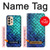 S3047 Green Mermaid Fish Scale Hülle Schutzhülle Taschen für Samsung Galaxy A33 5G