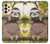 S3138 Cute Baby Sloth Paint Hülle Schutzhülle Taschen für Samsung Galaxy A33 5G