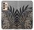 S3692 Gray Black Palm Leaves Hülle Schutzhülle Taschen für Samsung Galaxy A33 5G
