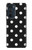 S2299 Black Polka Dots Hülle Schutzhülle Taschen für Motorola Edge 30 Pro