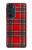 S2374 Tartan Red Pattern Hülle Schutzhülle Taschen für Motorola Edge 30 Pro