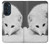 S2569 White Arctic Fox Hülle Schutzhülle Taschen für Motorola Edge 30 Pro