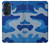 S2958 Army Blue Camo Camouflage Hülle Schutzhülle Taschen für Motorola Edge 30 Pro
