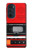 S3204 Red Cassette Recorder Graphic Hülle Schutzhülle Taschen für Motorola Edge 30 Pro
