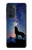 S3555 Wolf Howling Million Star Hülle Schutzhülle Taschen für Motorola Edge 30 Pro