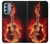 S0415 Fire Guitar Burn Hülle Schutzhülle Taschen für Motorola Moto G Stylus 5G (2022)