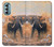 S1292 Dusty Elephant Egrets Hülle Schutzhülle Taschen für Motorola Moto G Stylus 5G (2022)