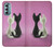 S1832 Love Cat Hülle Schutzhülle Taschen für Motorola Moto G Stylus 5G (2022)