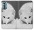 S2569 White Arctic Fox Hülle Schutzhülle Taschen für Motorola Moto G Stylus 5G (2022)