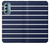 S2767 Navy White Striped Hülle Schutzhülle Taschen für Motorola Moto G Stylus 5G (2022)