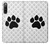 S2355 Paw Foot Print Hülle Schutzhülle Taschen für Sony Xperia 10 IV