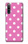 S2358 Pink Polka Dots Hülle Schutzhülle Taschen für Sony Xperia 10 IV