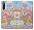 S2450 Van Gogh Peach Tree Blossom Hülle Schutzhülle Taschen für Sony Xperia 10 IV