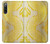 S2713 Yellow Snake Skin Graphic Printed Hülle Schutzhülle Taschen für Sony Xperia 10 IV