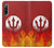 S2803 Fire Red Devil Spear Symbol Hülle Schutzhülle Taschen für Sony Xperia 10 IV