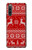 S2835 Christmas Reindeer Knitted Pattern Hülle Schutzhülle Taschen für Sony Xperia 10 IV