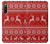 S2835 Christmas Reindeer Knitted Pattern Hülle Schutzhülle Taschen für Sony Xperia 10 IV
