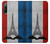 S2859 Vintage France Flag Eiffel Tower Hülle Schutzhülle Taschen für Sony Xperia 10 IV