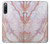 S3482 Soft Pink Marble Graphic Print Hülle Schutzhülle Taschen für Sony Xperia 10 IV