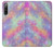 S3706 Pastel Rainbow Galaxy Pink Sky Hülle Schutzhülle Taschen für Sony Xperia 10 IV