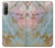S3717 Rose Gold Blue Pastel Marble Graphic Printed Hülle Schutzhülle Taschen für Sony Xperia 10 IV