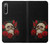 S3753 Dark Gothic Goth Skull Roses Hülle Schutzhülle Taschen für Sony Xperia 10 IV