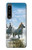 S0250 White Horse Hülle Schutzhülle Taschen für Sony Xperia 1 IV