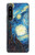 S0582 Van Gogh Starry Nights Hülle Schutzhülle Taschen für Sony Xperia 1 IV